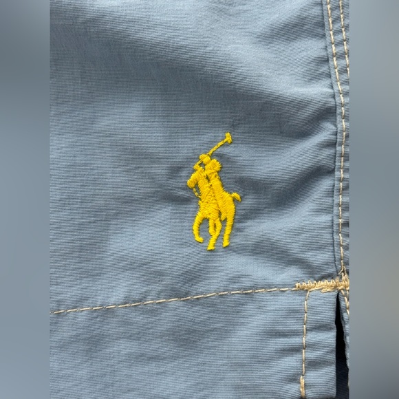 Ralph Lauren Polo Logo Swim Shorts w/Lining & Pockets Sky Blue, Men’s Size Small - Picture 3 of 13